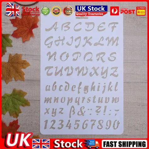 lettering stencil letter alphabet stencils painting paper craft number