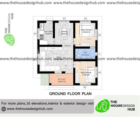 ft  bhk small house plan   sq ft  house design hub