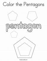 Coloring Color Pentagons Built California Usa sketch template