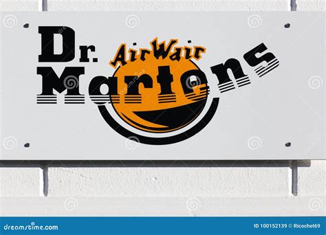 dr martens logo   wall editorial stock image image  store
