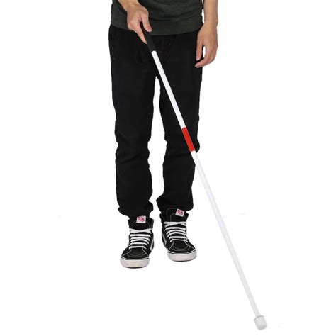 faginey blind walking stickcm  sections aluminum alloy folding cane walking stick