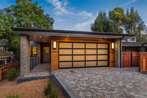 impressive mid century modern garage designs    home