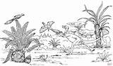 Archaeopteryx Landschaft Ausmalen Dinosaurier Ausmalbilder Ausmalbild Ausdrucken Ornitholestes Approaching Oviraptor Coloriage Gratuits Chasse Coloriages Jagd Kostenlos Protoceratops sketch template