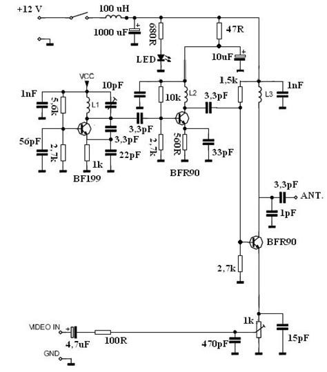 tv video transmitter circuit diagram electronic circuits diagram
