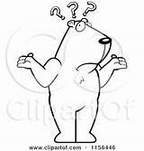 Question Clipart Marks Confused Cartoon Groundhog Shrugging Under Coloring Thoman Cory Outlined Vector sketch template