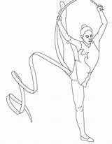 Coloring Gymnastic Getdrawings sketch template