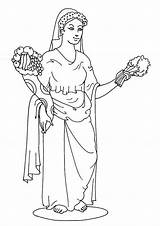 Aphrodite Goddess Goddesses Printable Athena Demeter Sailor Myths Taller Mitologico sketch template