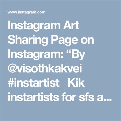 Instagram Art Sharing Page On Instagram “by Visothkakvei Instartist