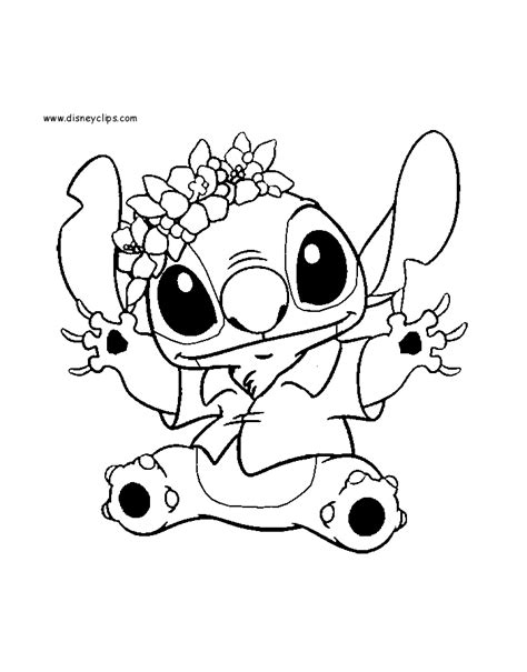 stitch coloring page coloring home