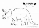 Triceratops Coloring Dinosaur Pages Kids Printable Animals Simple Colouring Color Print Dinosaurs Dino Clipart Library Drawing Kangaroo Kb Pdf Getcolorings sketch template