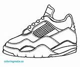 Coloring Tennis Pages Nike Sneakers Air Shoes Drawing Mag Shoe Zapatillas Getdrawings 為孩子的色頁 sketch template