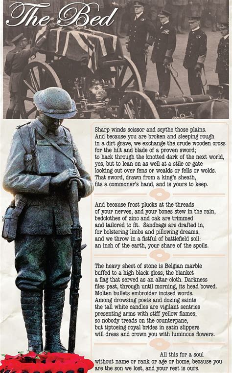 simon armitage writes poignant tribute   unknown warrior  years   world war