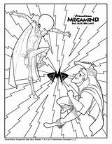 Megamind Coloriages sketch template