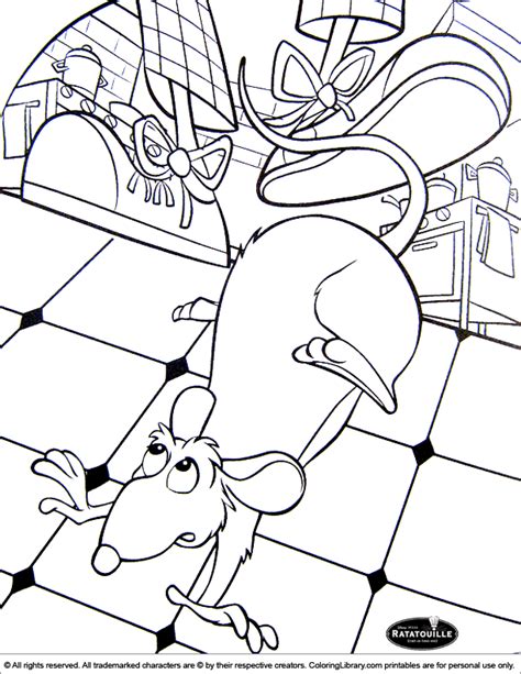 ratatouille  coloring coloring library