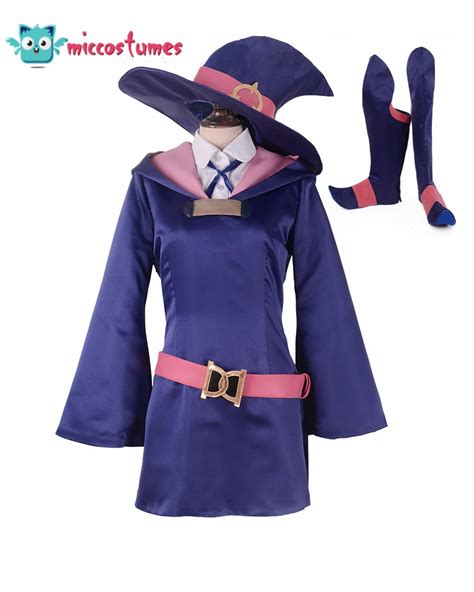 Little Witch Academia Kagari Atsuko Akko Cosplay Costume With Boot
