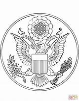 Selo Government Capitolio Supercoloring America Wielka Zjednoczonych Zjednoczone Stany 2459 Pintar Colorironline Stanów Pieczęć Drukuj sketch template