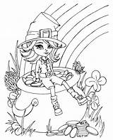 Leprechaun Jade Arcobaleno Fairy Patricks Coloriages Dragonne Lassie Colorare Gratuitamente Raskrasil Partager Disegni sketch template