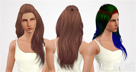 long hair styles  sims