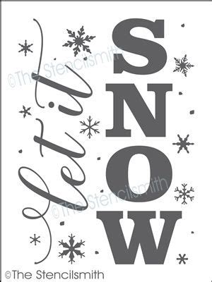 snow christmas stencils stencils printables templates