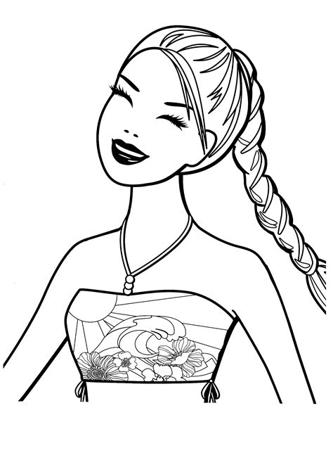 printable coloring pages barbie printable templates