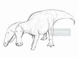 Edmontosaurus Gabriel sketch template
