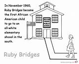 Ruby Bridges Coloring Activities Kids Printable Lesson Pages sketch template