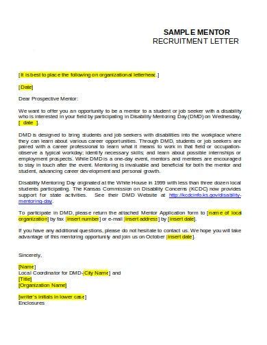 recruitment letter templates   ms word