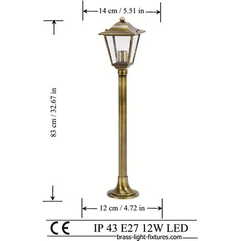 column lights   brass  brass antique finish