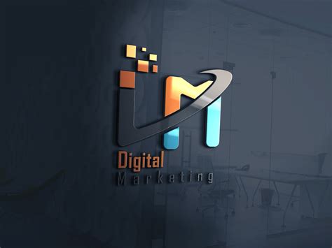 digital marketing logo  freelancer fozlu  dribbble