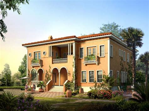 important ideas italian villa courtyard house plan
