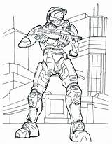 Coloring Halo Pages Odst Popular Colouring sketch template