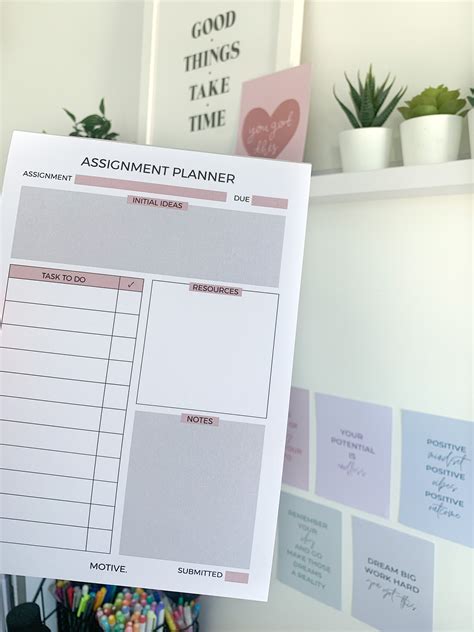 assignment planner  notepad  sheets gsm paper essay etsy