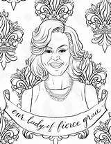 Coloring Obama Michelle Famous Pages Getcolorings Women Fabulous sketch template