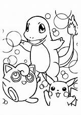 Jigglypuff Pikachu Sonriente sketch template