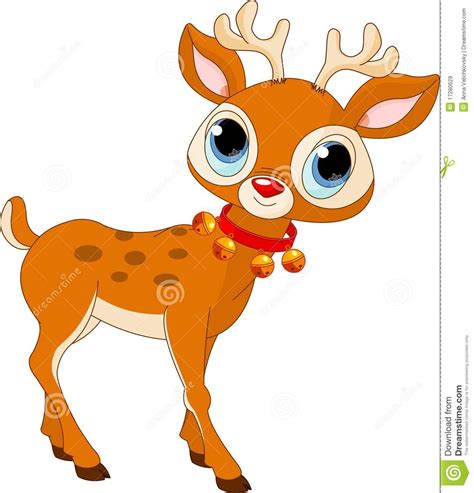 beautiful cartoon reindeer rudolf royalty free stock images image 17280629