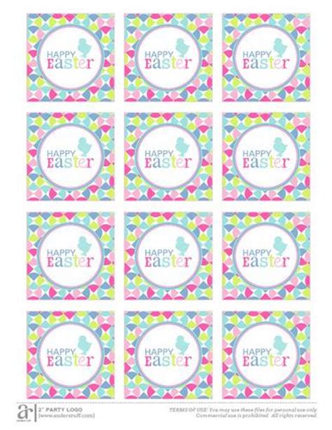 happy easter color mosaic label printable template onlinelabels