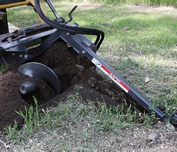 triple  power trencher mini skid steer attachment mini trenchers triple  products