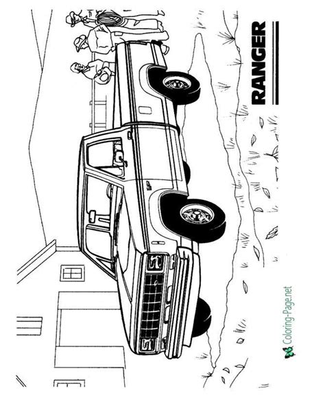 red truck coloring page coloring pages