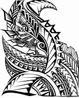 Samoan Drawing Drawings Tattoo Tribal Getdrawings sketch template