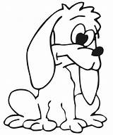 Sad Dog Drawing Puppy Coloring Getdrawings sketch template