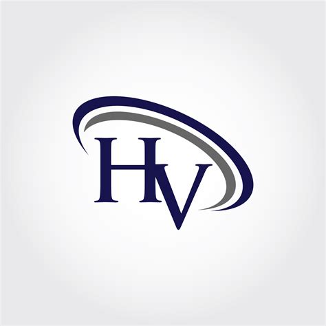 monogram hv logo design  vectorseller thehungryjpeg