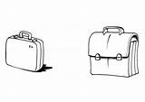 Malvorlage Brieftasche Koffer Und Coloring Briefcase Satchel sketch template