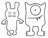 Coloring Monster Ugly Dolls Pages Felt Template Doll Crafts Bestcoloringpagesforkids Patterns Diy Uglydoll Characters Board Kids Skabelon Easy Dog Party sketch template