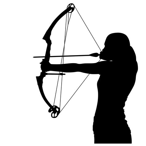 archery bow  arrow vector   vector art stock graphics