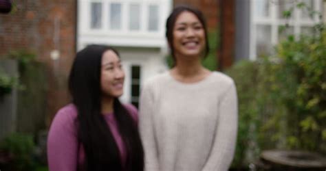 asian lesbian couple get a stock footage video 100