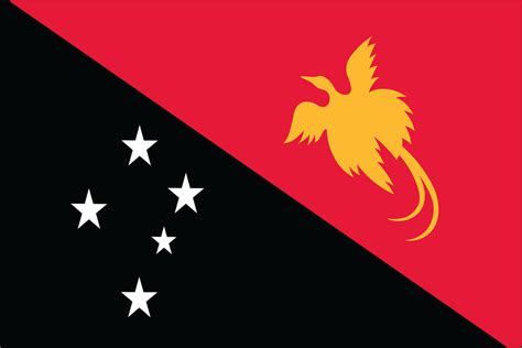 papua  guinea flag liberty flag banner