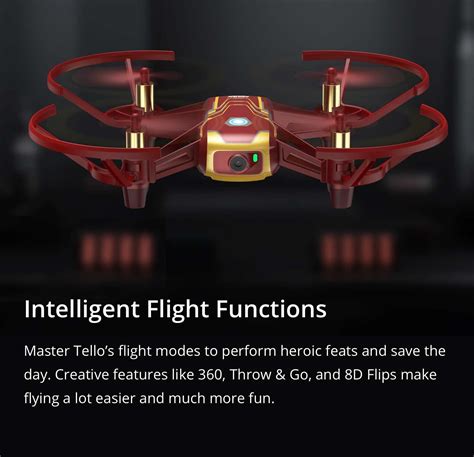 buy tello iron man edition dji store dji drone diy drone