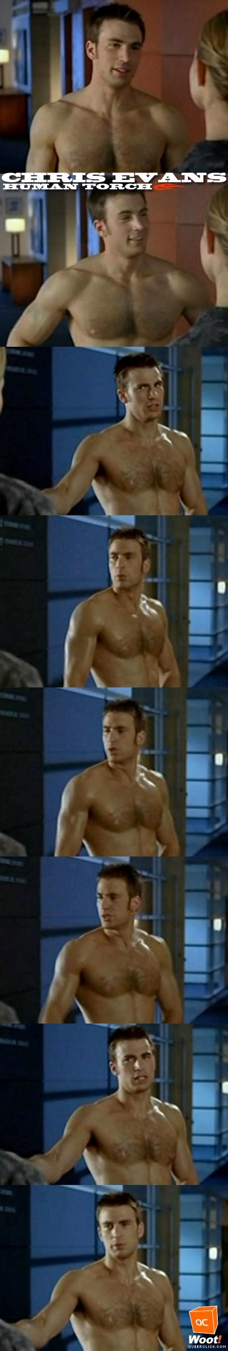 chris evans shirtless in fantastic 4 sequel queerclick