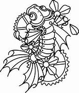 Steampunk Coloring Pages Patterns Koi Drawing Choose Board sketch template
