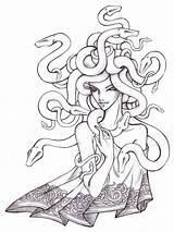 Medusa Coloring Drawing Pages Greek Tattoo Drachenmagier Perseus Deviantart Getcolorings Color Gorgon Getdrawings Sketch Save Female sketch template
